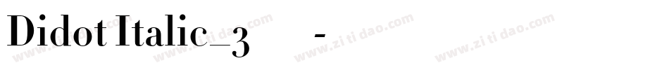 Didot Italic_3转换器字体转换